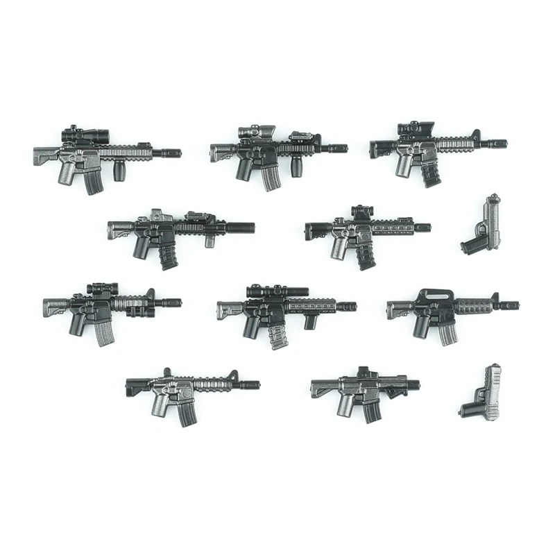 Moderne Spezialeinheiten Figuren Militär Waffen Bausteine Armee Soldat Stadt Polizei Mehrfarbig AK Zubehör Ziegel Spielzeug