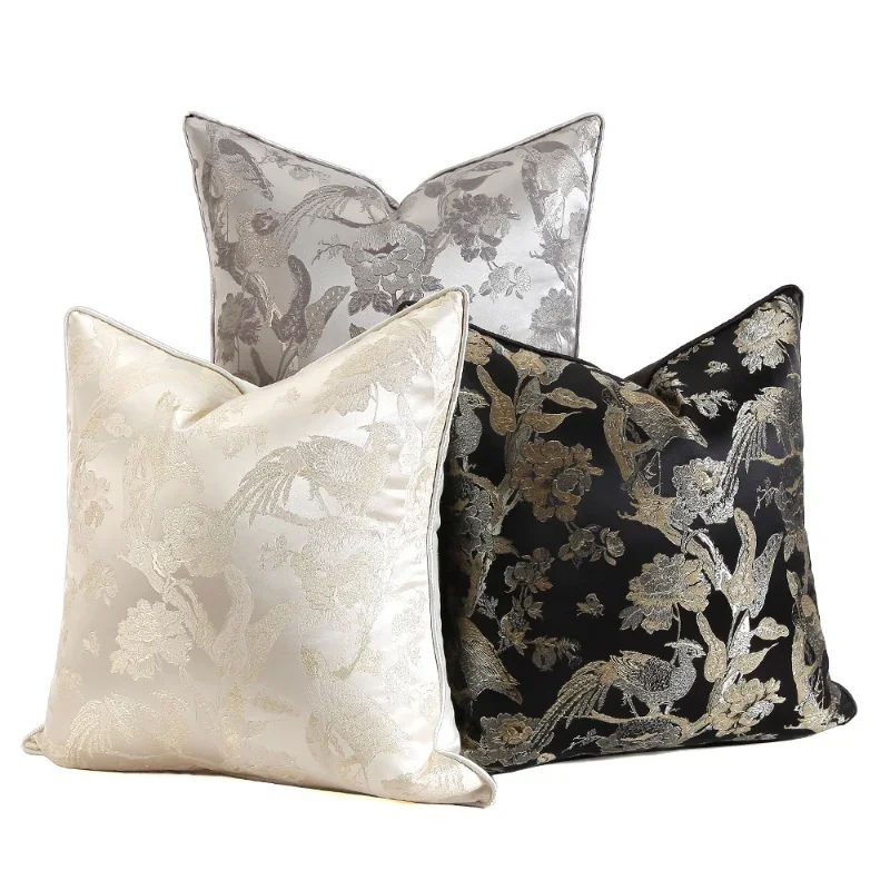 funda-de-cojin-retro-para-habitacion-funda-de-almohada-decorativa-de-jacquard-con-diseno-de-pajaro-y-flora-color-plateado-gris-y-negro-arte-para-el-hogar-sofa-cama-de-lujo