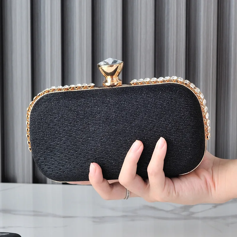 Diamond Designer Purses Luxury For Women 2024 Crossbody Shoulder Bag Wedding Evening Wallets Small Messenger Clutch Handbags