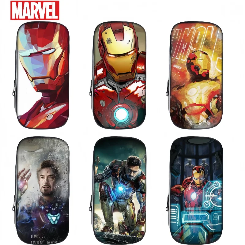 

Marvel Iron Man Pencil Case, Anime, Personality, Creative, Fashion, Large Capacity Boys, Student Stationery Bag, Holiday Gift