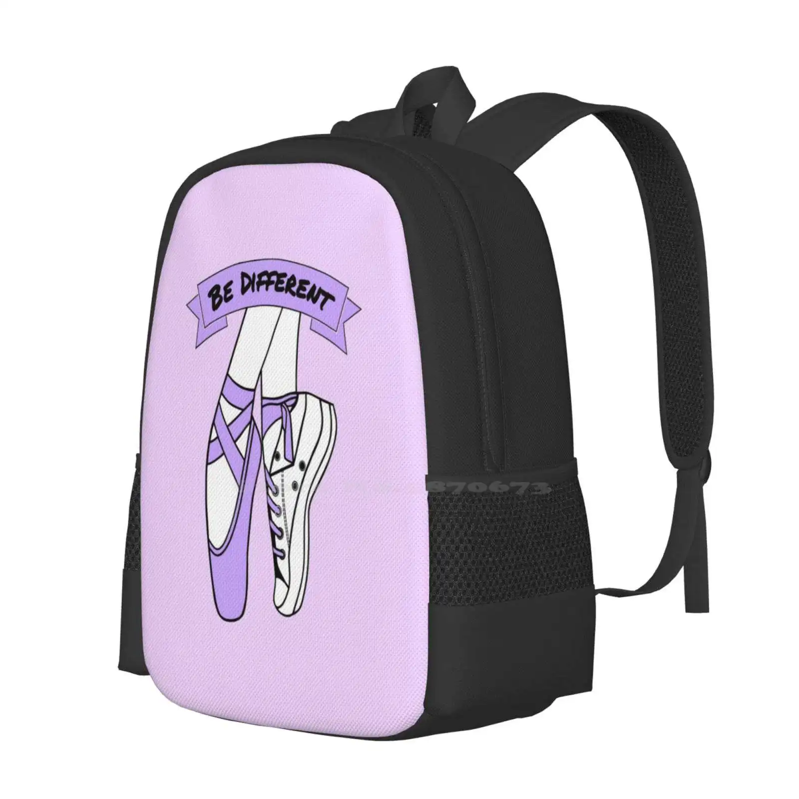 Purple Ballet Shoes Hot Sale Schoolbag Backpack Fashion Bags Purple Ballet Shoes Ballet Dancer Ballet Slippers Dancing Dance