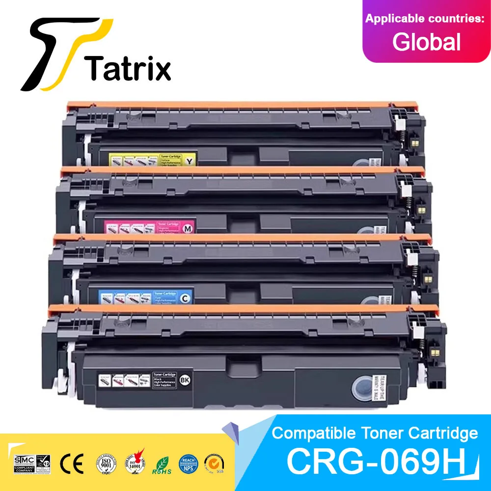 Tatrix CRG069H CRG-069 Premium Compatible Laser Color Toner Cartridge Canon i-SENSYS LBP673Cdw/LBP674CX/LBP672C MF751cdw/752cdw