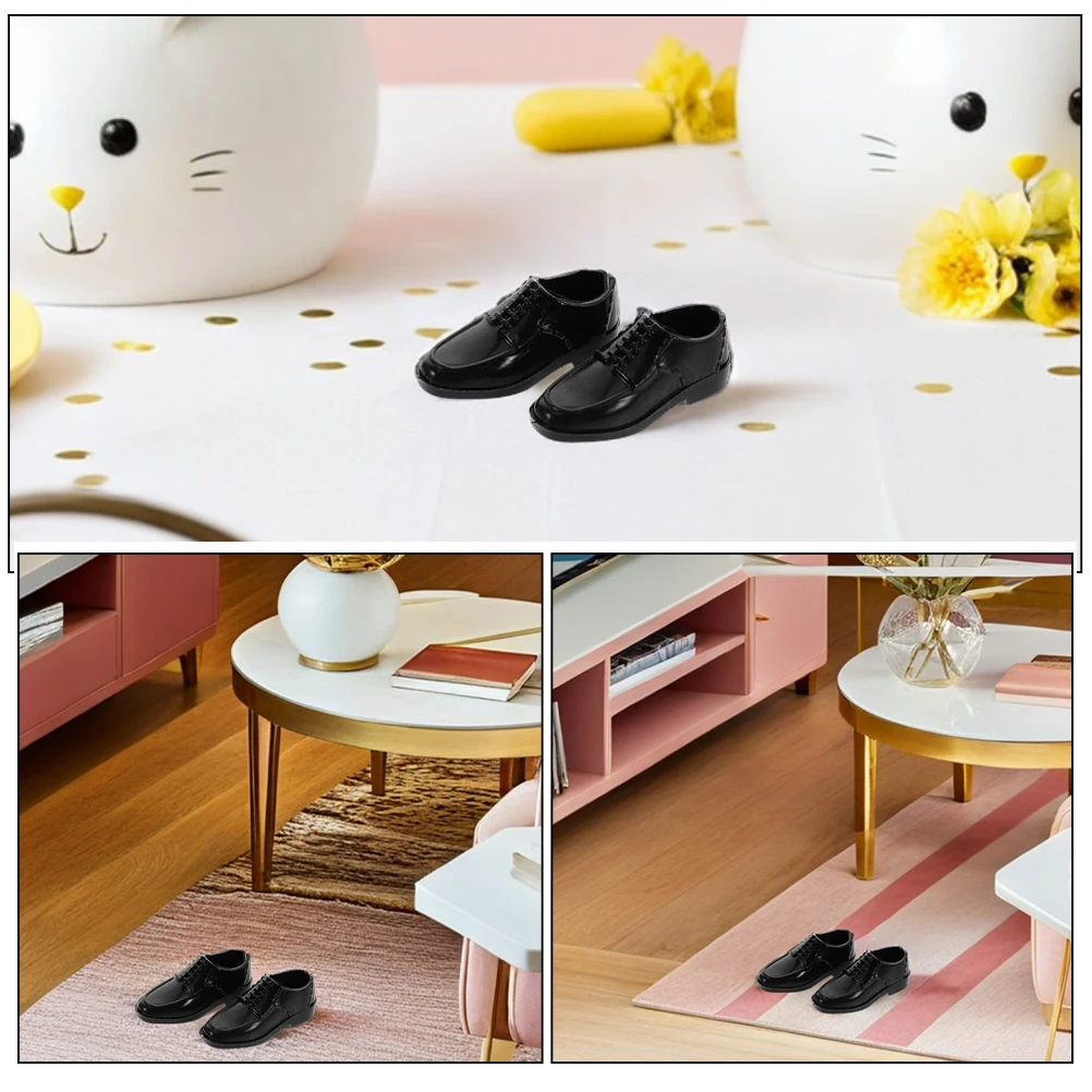 12Pairs Miniature Shoes 11 Inch Stylish Durable Realistic Dress Up Role Playing Costume Props Accessories