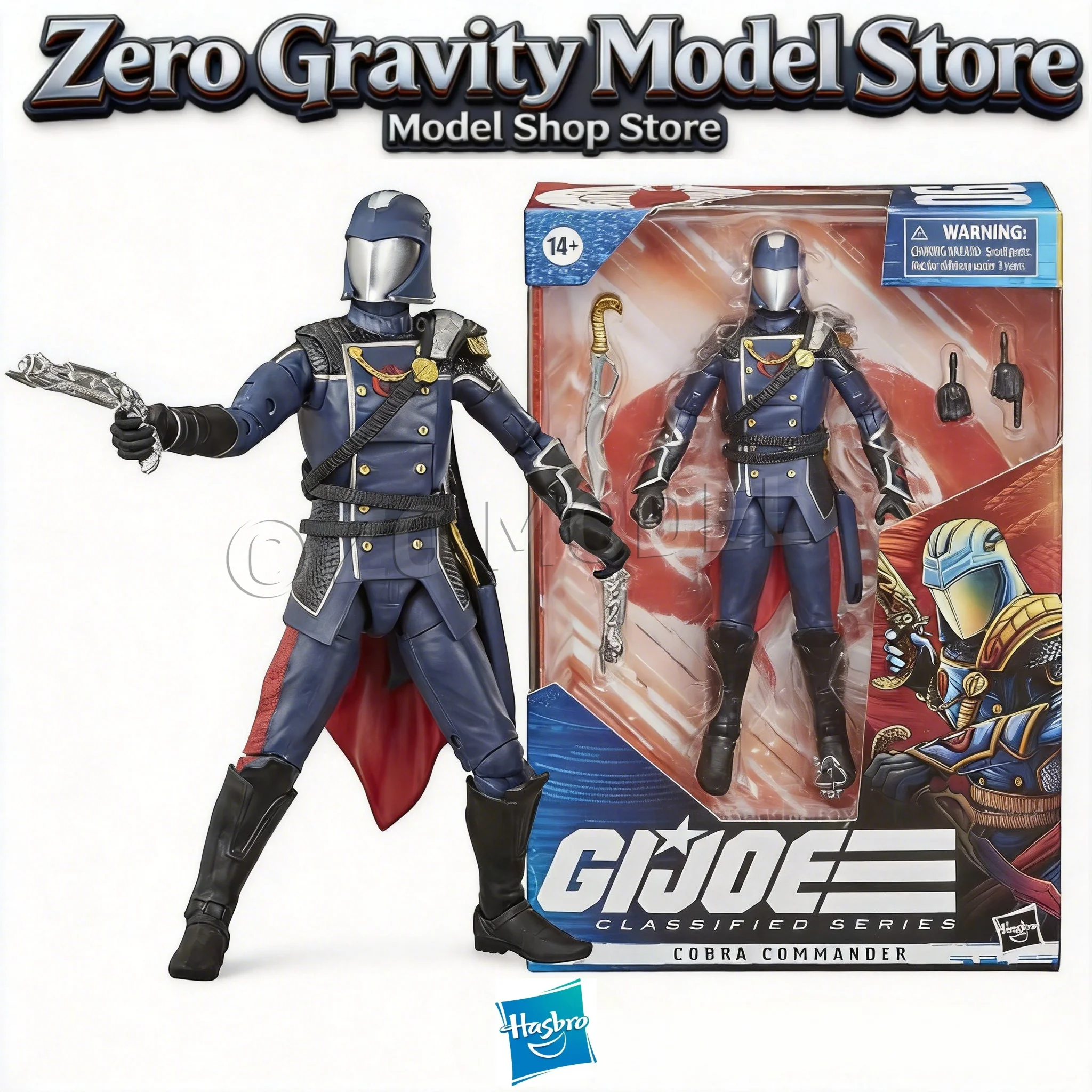 In stock Hasbro G. I. Joe Classified Series Cobra Commander 6-Inch Action Figure Collection Original Model Gift