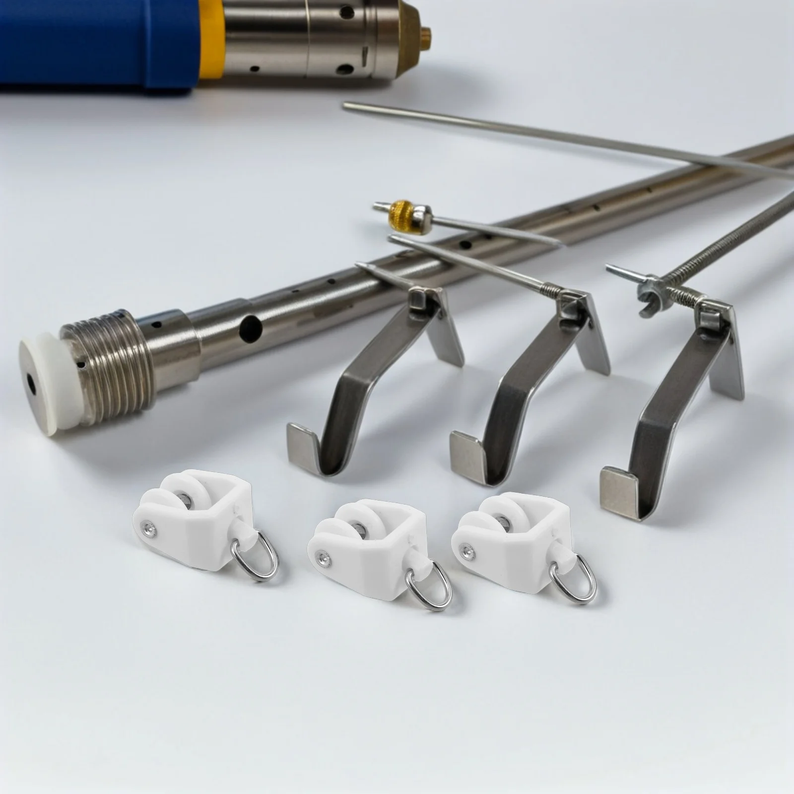 

140Pcs Ceiling Curtain Track Rollers Plastic Sliding Gliders for Window Shower Door Divider Room Curtain Accessories