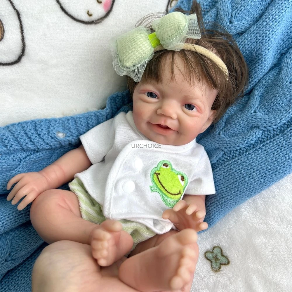 

12Inch Mini Baby Boy Charlie Full Solid Silicone Reborn Doll Soft Touch Washable Doll Kids Toy Birthday Christmas Gift