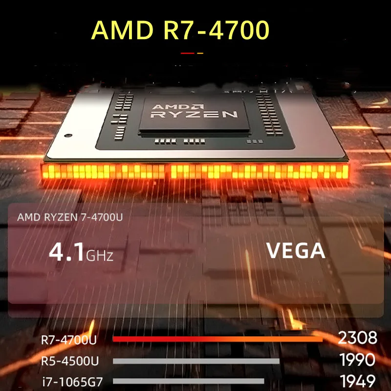 15.6インチメタルノートパソコン,バックライト付き,R7-4700モデル,軽量,ポータブル,デスクトップ,オフィス,20GB RAM,256g,テラバイトSSD