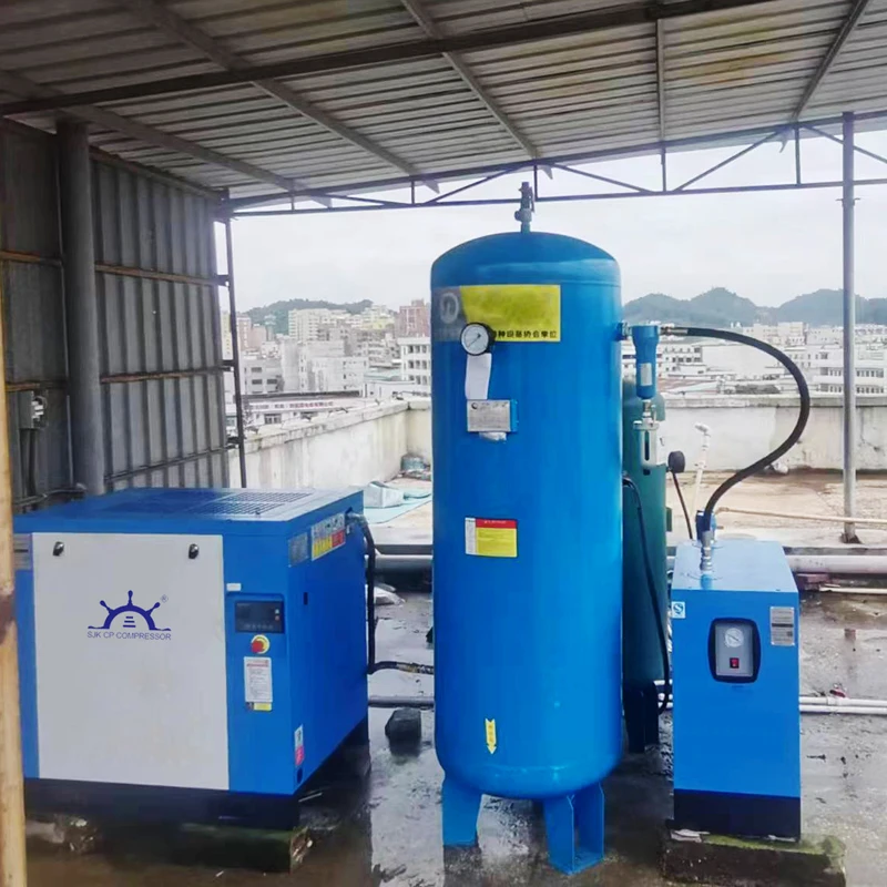 Factory Custom Combination Package Industrial Screw Air Compressor Air Storage Tank Air Dryer Suit