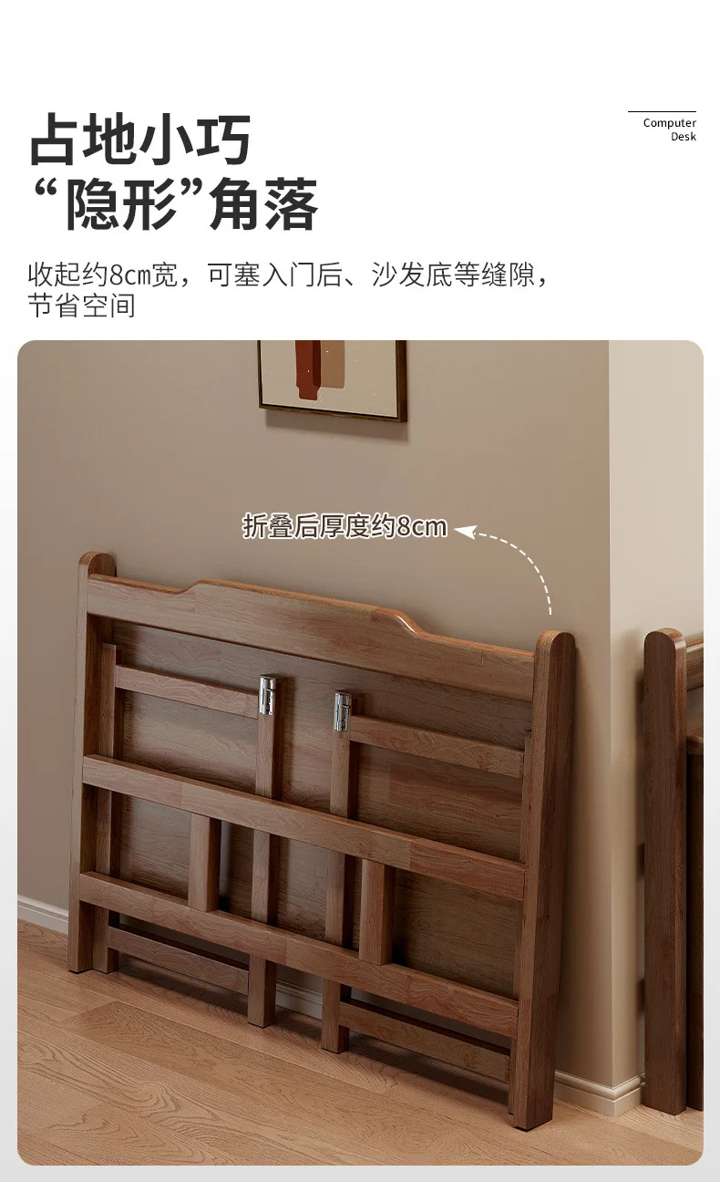 All solid wood, folding, desk, student, home, computer desk, bedroom, study, desk