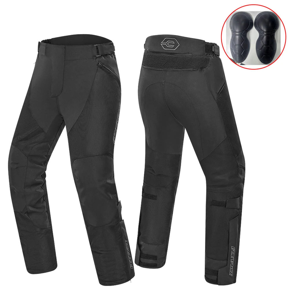 Summer Motorcycle Pants Breathable Outdoor Motocross Riding Pants Men Windproof Motorbike Clothing With Protective Gear M-3XL