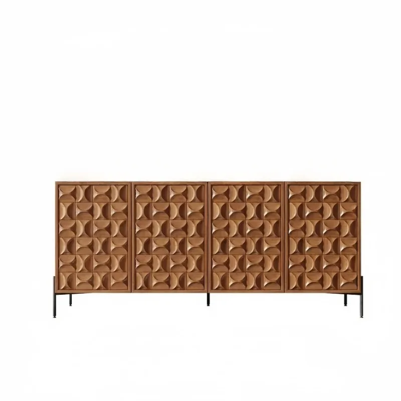 Nordic paint side cabinet, light luxury entrance cabinet