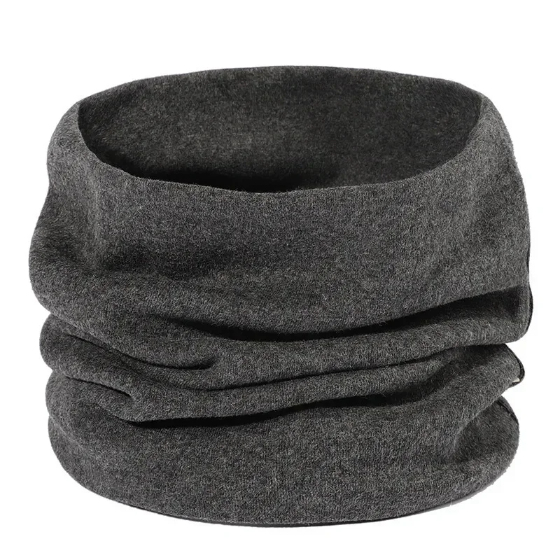 1PC 95% Baumwolle Solide Schal Herbst Winter Frauen Mann Schals Neck Kragen O Ring Schal Warme Schal Skifahren wandern Bekleidung Zubehör