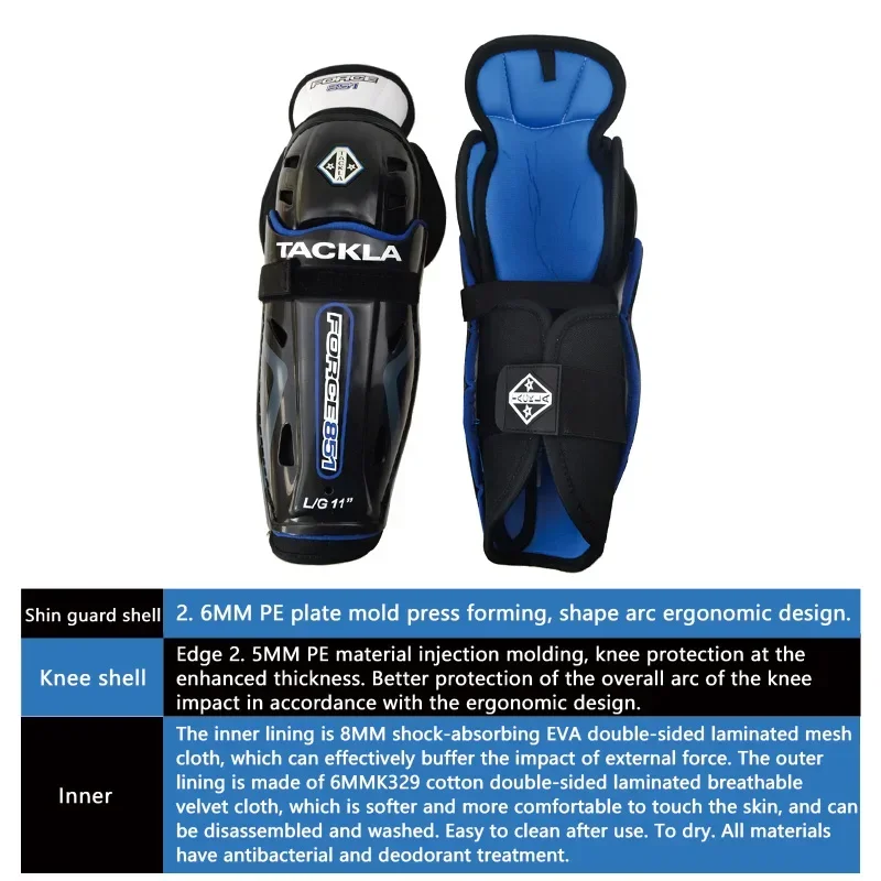 2025 TACKLA PE + PP Shell حماية فعالة متينة 1200D عالية الكثافة قماش النايلون الهوكي معدات الحماية