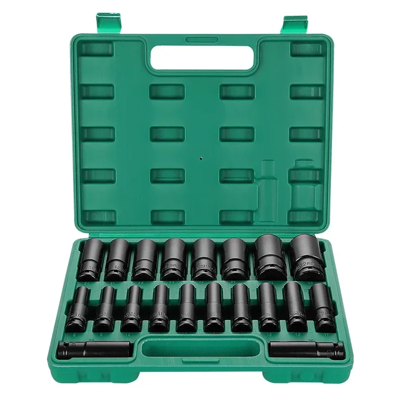 Electric wrench sleeve head lengthened air gun sleeve electric drill inner hexagon tool set screw nut 8-32mm