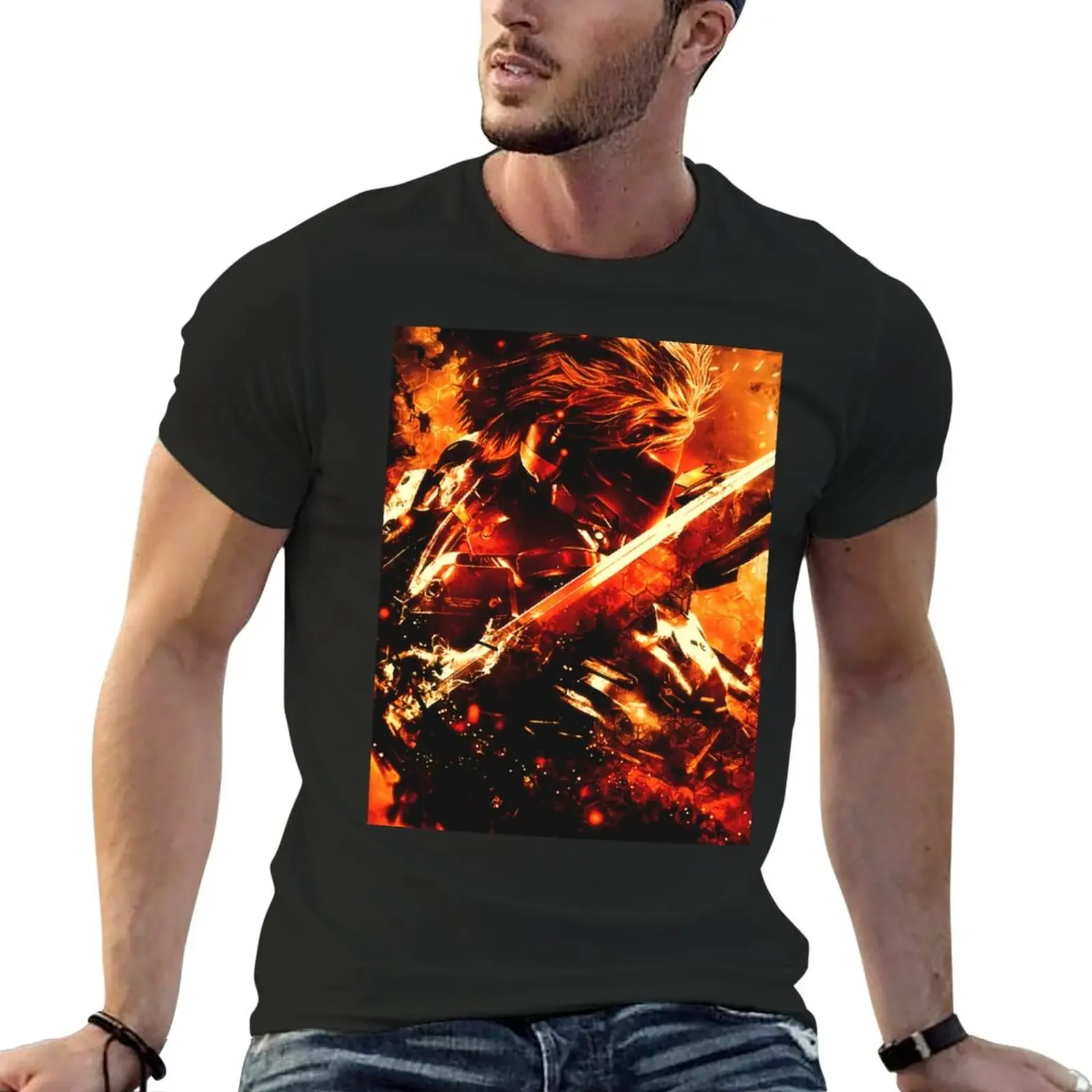 

Metal Gear Rising Raiden T-Shirt aesthetic clothes funnys mens clothing