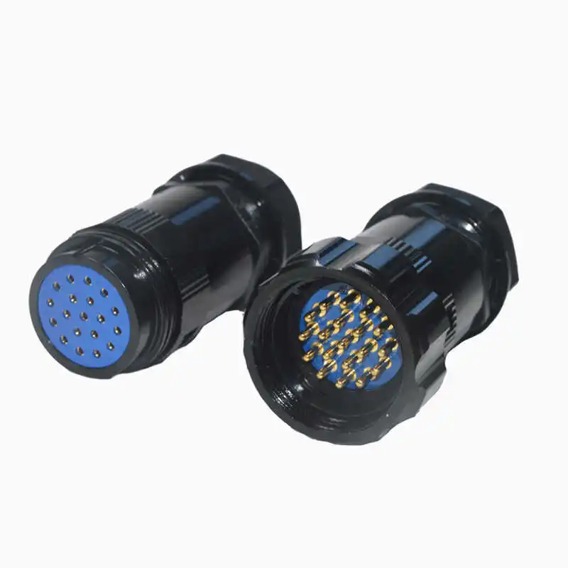 19 Pin Waterproof Power Connector Set – Male To Female Aviation Plug For Stage Lighting LED Screens Power Distribution