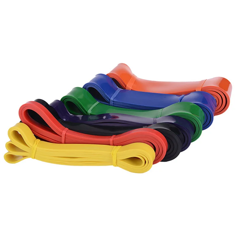 2026 2026 New Arrival Eco-Friendly Fitness Elastic Latex Yoga Pull-Up Stretch Workout Resistance Loop Bands Set Long Exercise Ba