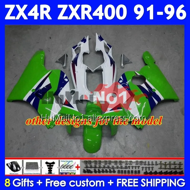 Bodys For KAWASAKI NINJA ZXR-400 ZX4R ZXR400 91 92 93 95 96 251No.192 ZXR 400 1991 1992 1993 1994 Metallic Red 1995 1996 Fairing