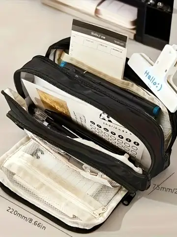 Pencil Case Large Capacity Pencil Pouch Handheld Pen Bag Cosmetic Portable Gift for Office School Teen Girl Boy Men Women Adult