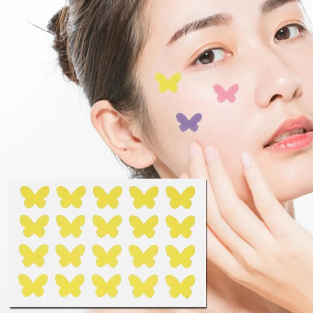 Butterfly Colorful Star Acne Removal Pimple Patch Pimple Acne Spot Beauty Acne Stickers Care Concealer Face Skin Tool C2W5