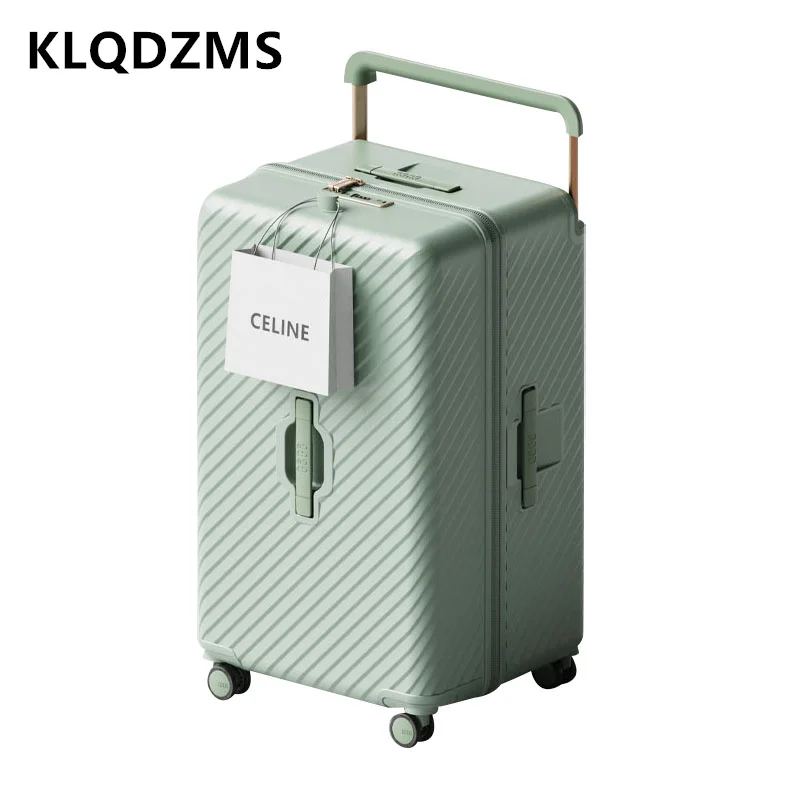 KLQDZMS-Valise à roulettes à capacité respirante, style chariot robuste et durable, sac de voyage, valise 22 ", 24", 26 ", 28", 30"