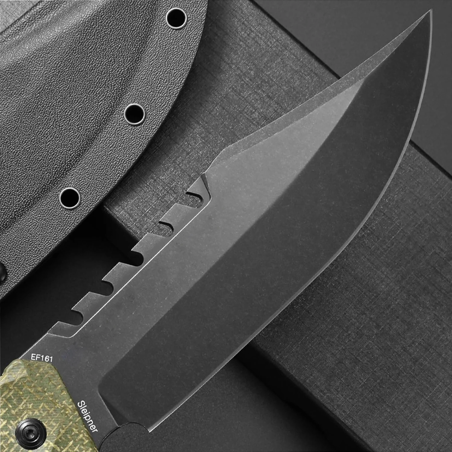 Eafengrow EF161 Fixed Blade Knife 6mm Sleipner Steel Blade Micarta Handle Full Tang EDC Tool Outdoor Knifes for Camping Bushcraf