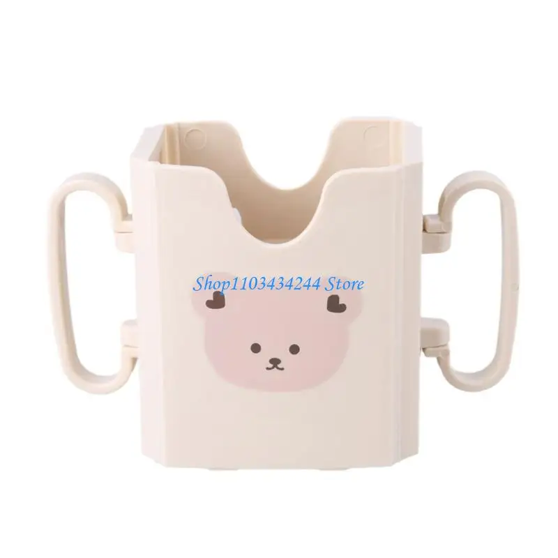 

Pouches Holder No Squeeze Foldable & Extendable Juice Bag Spill Resistant Sleeve with Handle Toddlers Cup Holder