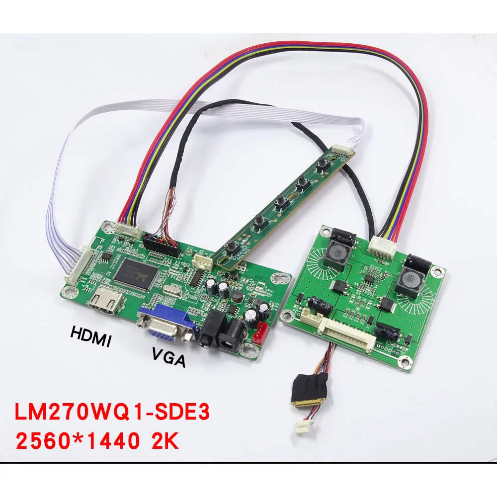 

kit LED MAC 27" 2560*1440 LM270WQ1/LM270WQ1-SDE3 EDP Controller Board monitor screen HDMI-compatible VGA panel LCD WLED