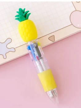 10/15/20支/包 可愛卡通4色迷你原子筆 卡哇伊獨角獸火烈鳥伸縮文具禮物 學校辦公用品 8 最佳銷售 禮物籃 - №1