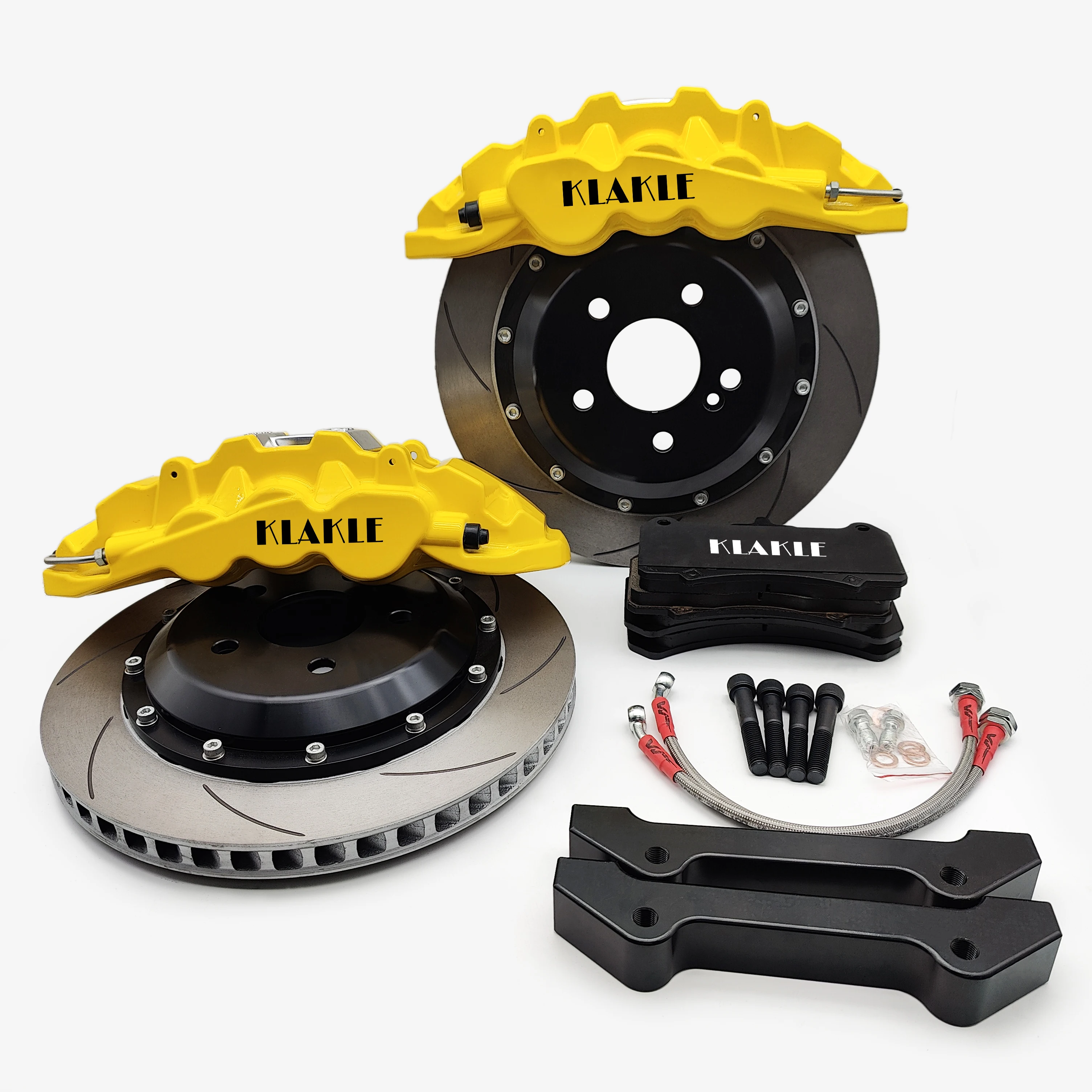 KLAKLE 8520 Racing Brake Caliper Brake Disc Brake Kits 380*34MM Brake System Racing Pads For Audi Q5 Q1 Q2 Q3 Q4