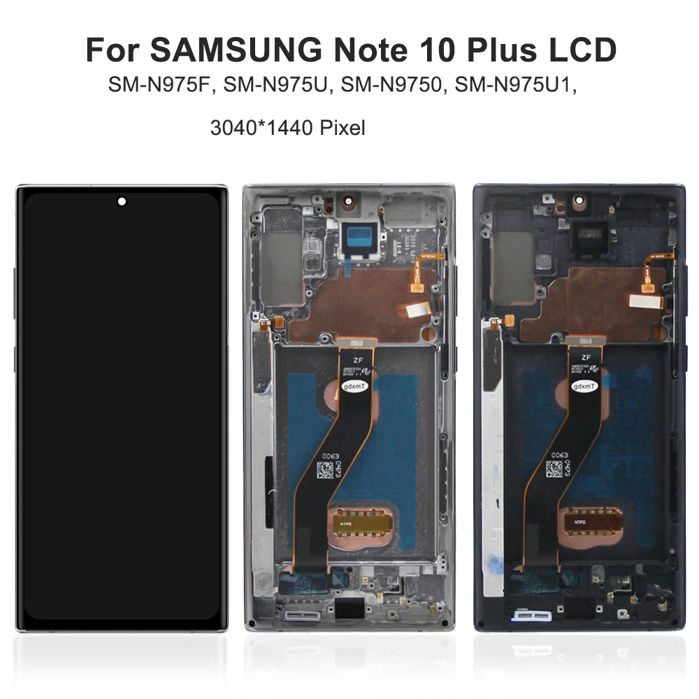 For AMOLED Note 10 Plus For Samsung Note10+ N975F N975 N975W LCD Display Touch Screen Digitizer Assembly Replacement