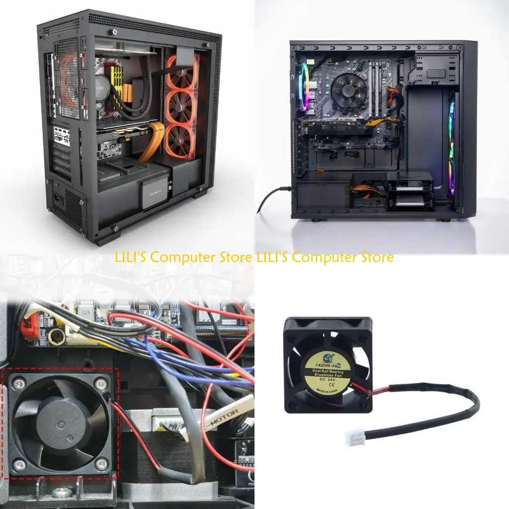 

A52B Double Bearing Fan 24V 40x40x20mm Extruder Hotend Radiator Cooling Fan 4020