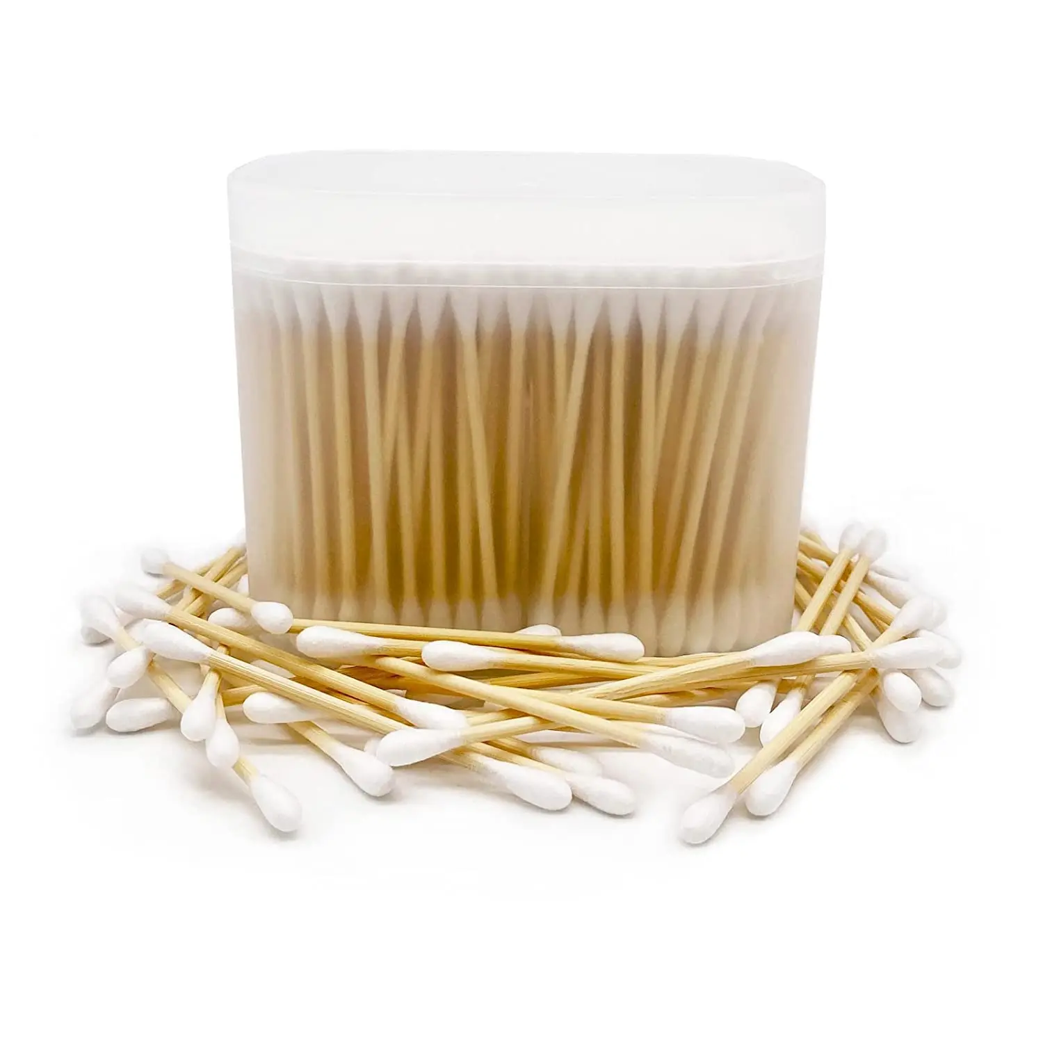 

900pcs Biodegradable Bamboo Cotton Swabs, Eco-Friendly Wooden Cotton Buds