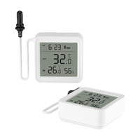 A37T-Tuya Smart Home Wifi Temperature & Humidity Sensor With 1M External Probe App Remote Viewing Temperature Humidity Meter