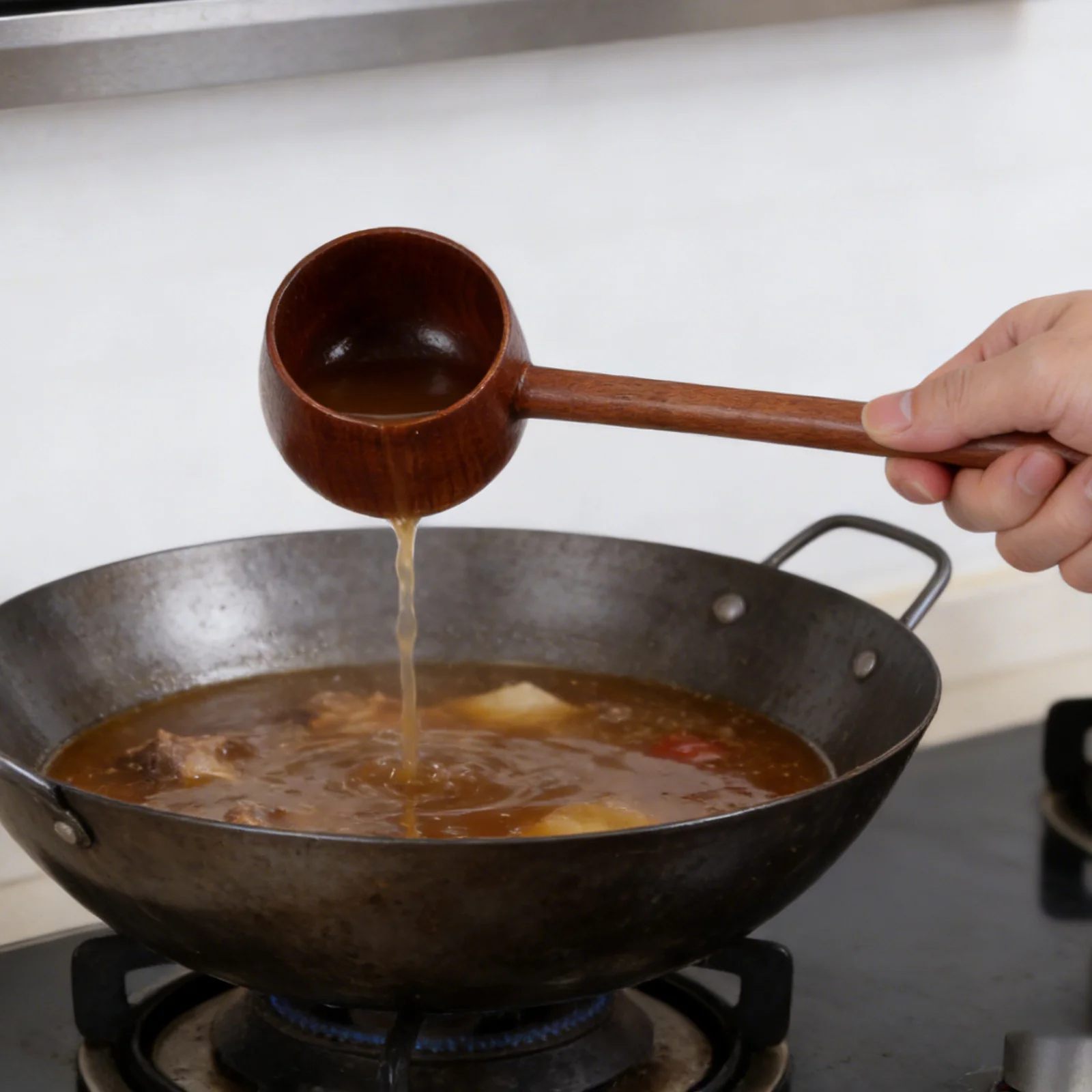 

Длинная большая ложка с ручкой, сервировочный половник для сада, полива дерева, заварочные устройства для чая, ручка, кухонная утварь