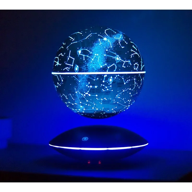 Ambient ornament Maglev 14cm6 inch starlight colorful romantic starlight creative gift Rotating starry sky luminous ball