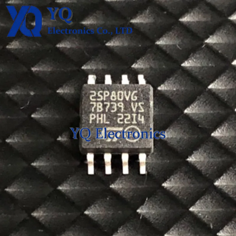 10PCS/lot New Original M25P80-VMW6TG 25P80VG M25P80 SOP-8 5.2MM wide body memory chip