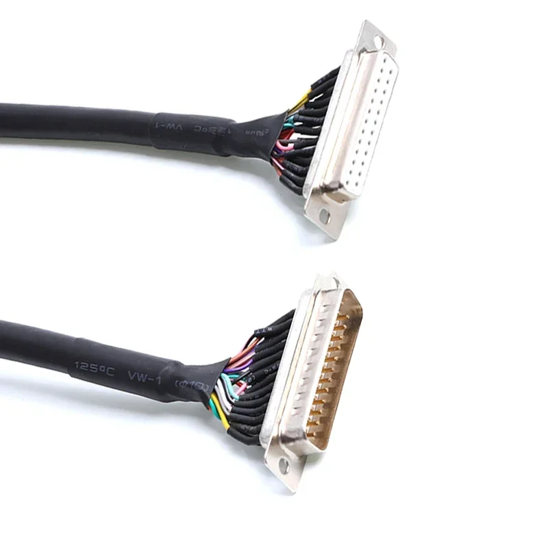 DB9 DB15 DB25 Socket Wire Serial Port Signal Cable 9 15 25 Pin RS232 485 COM Male Female PVC Shield Electric Cable Connector