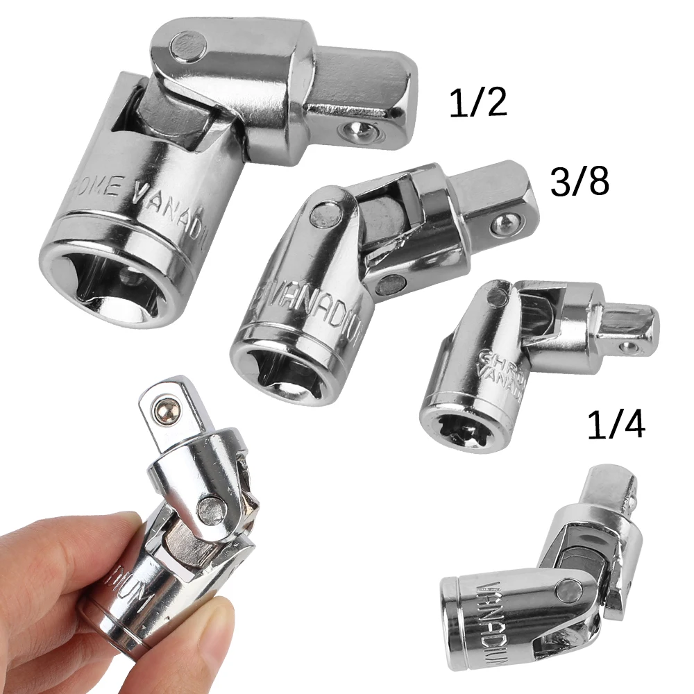 Car Repair Tools Accessories Universal Joint Of Socket Wrench Chrome Vanadium Ratchet Torque Socket Wrench Bar Removal Tools