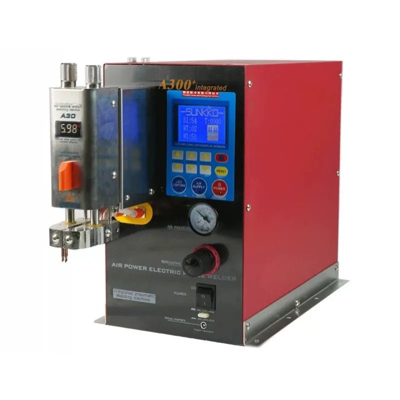 A300+ Built In Air Source Integrated Pneumatic Battery Spot Welder Lithium Battery Pack Large Cell Welding Tool Kits