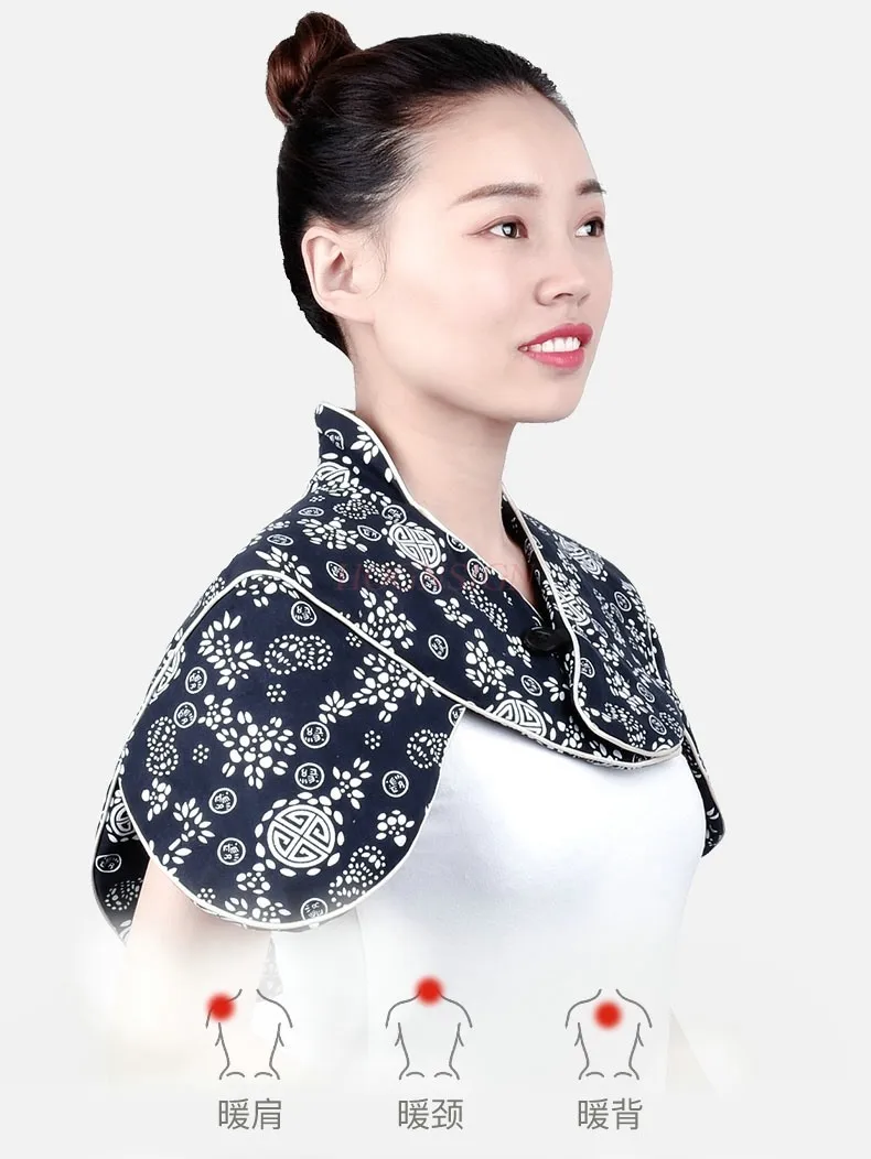 Pure wormwood moxa velvet shawl shoulder guard summer air-conditioned room cervical vertebrae shoulder and neck warm