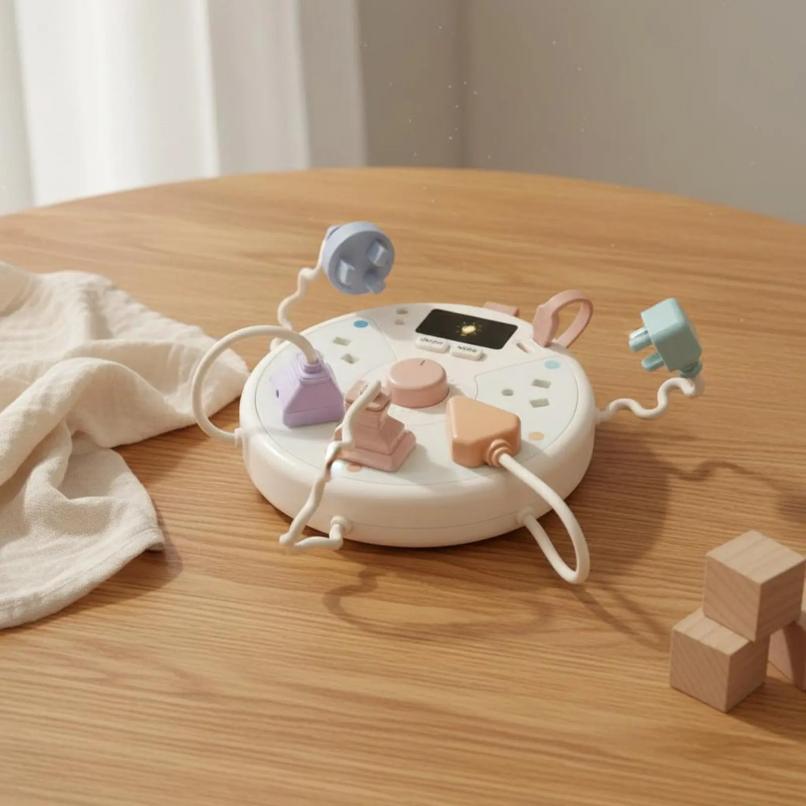 Plug and Socket Toy Early Education Fine Movement Skills Toy for Young Children
