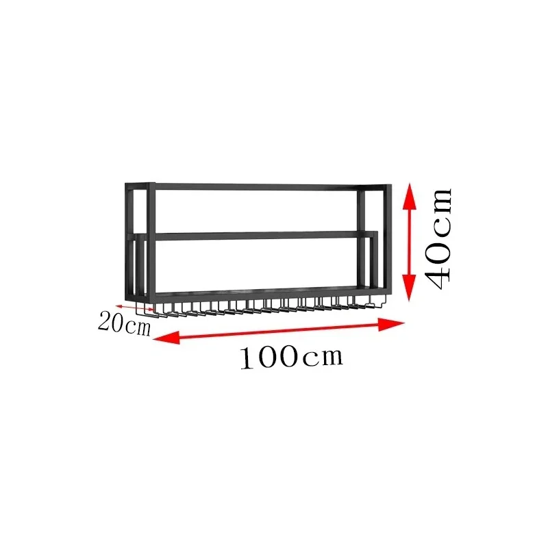 Muurbevestiging Grote Barkast Moderne Luxe Kunst Design Organizer Metalen Frame Industriële Wijnrek Opslag Szafeczki Meubels