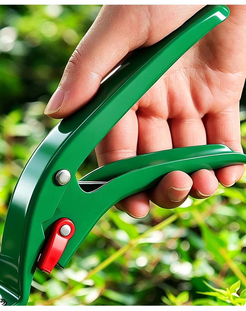 Edelstahlklinge Grasschere, Arbeitsersparnis, Federbelasteter Heckentrimmer, Handgehaltener Rasenmäher für Gartenarbeiten im Hinterhof – Detail 2