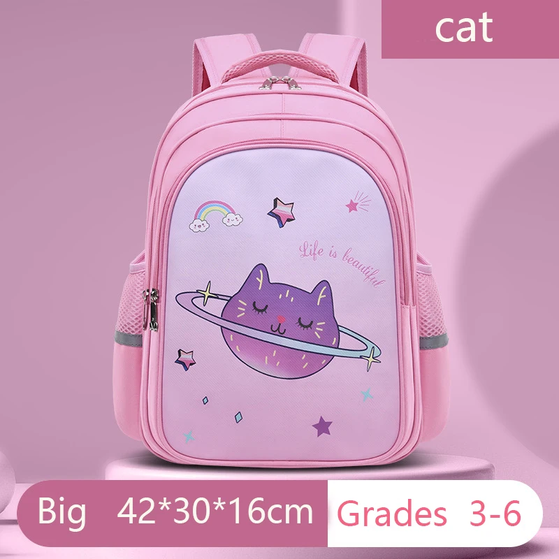 Girls Backpack Kids School Bags for Girls Kawaii Children Cute Cat School Backpack Waterproof Primary Book Bag Mochila Infantil