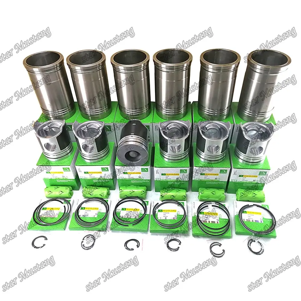 D6AC Cylinder Liner Kit 21131-83012 23411-83611 ME151190 Suitable For Hyundai Engine Parts