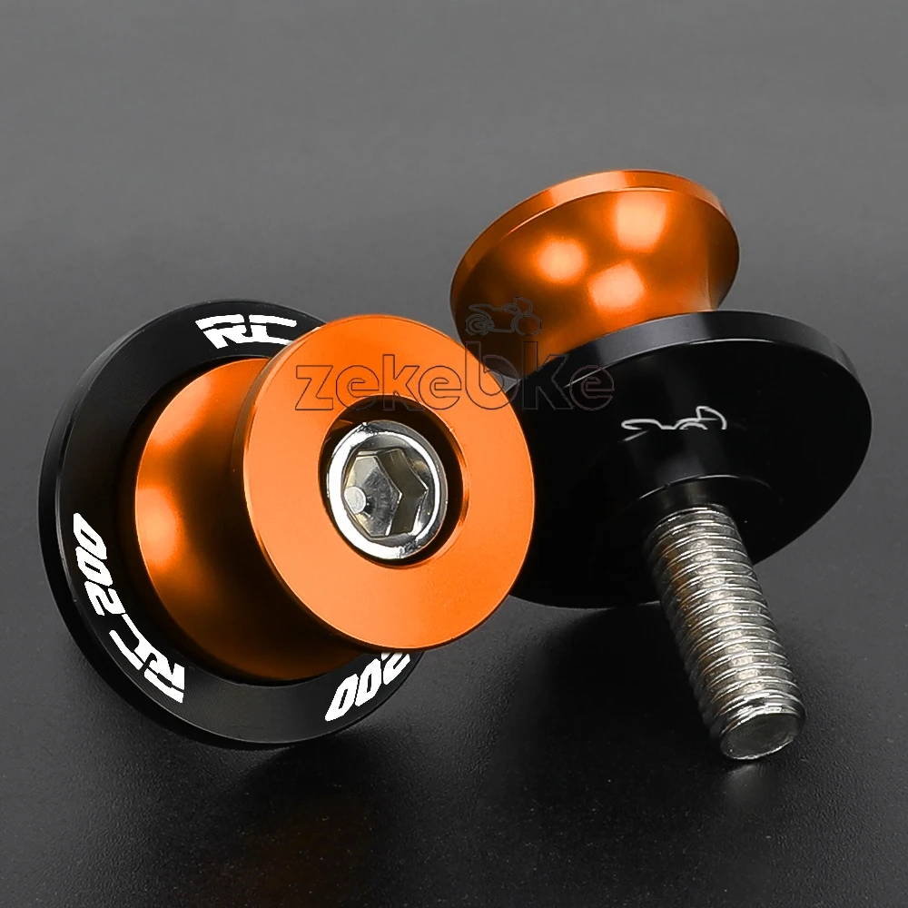 For KTM RC200 RC 200 2018 2019 2020 2021 2022 2023 2024 2025 Motorcycles Accessories Swingarm Spools Rear Stand Screws Sliders
