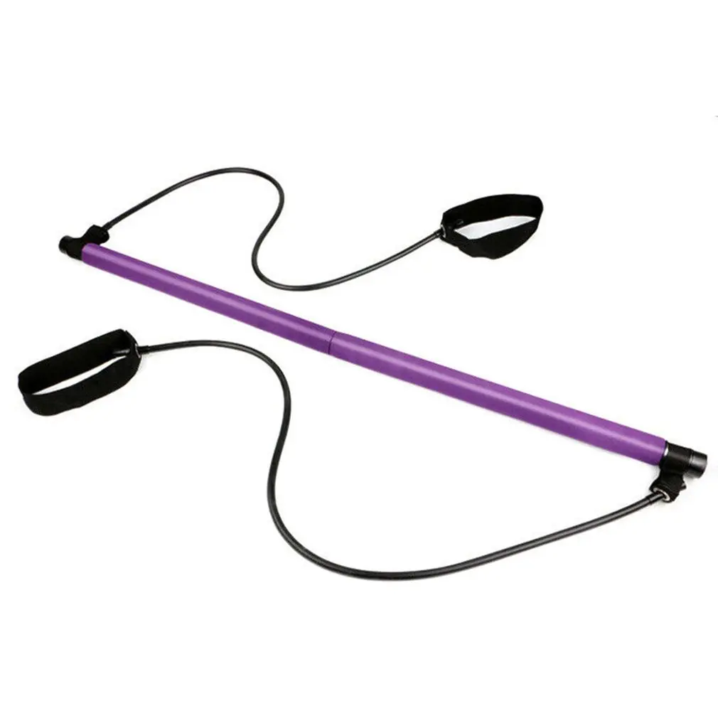 New Fitness Yoga Pilates Bar Stick Crossfit Resistance Bands Trainer Yoga Pull Rods Pull Rope Portable home Gym Body Workout