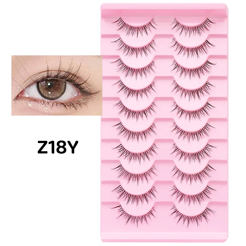 DINGSEN 10 Paar Transparente Anime-Naturwimpern Manga-Wimpern Koreanische Make-up-Wimpern Großhandel Künstliche Wimpern – Detail 26