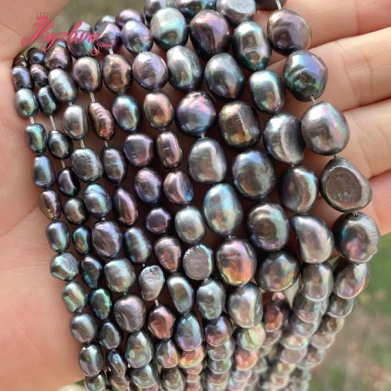 5-7/8-9/9-10mm Black Potato Irregular Freshwater Pearl Natural Stone Beads for DIY Women Necklace Bracelet Jewelry Making 15
